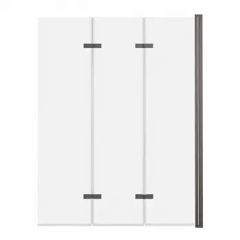 Parawan nawannowy 3-panelowy składany SAJNO 100cm grafit szczotkowany - AD Naturalnie